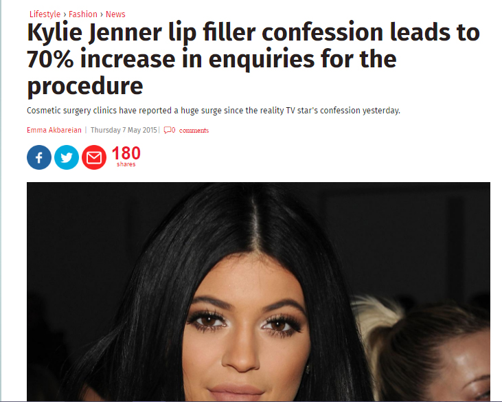 Is social media influencing the way women look?