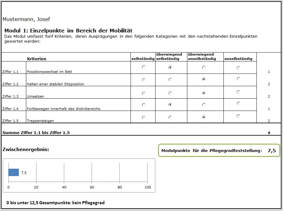 6 Module Pflegegrad 6 Module Pflegegrad