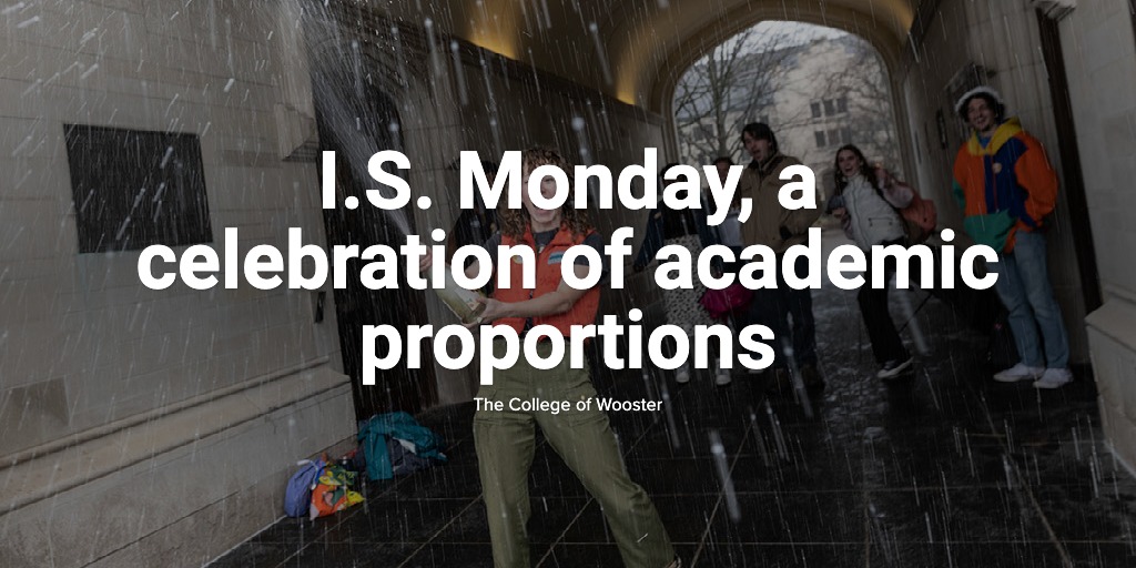 I.S. Monday, a celebration of academic proportions