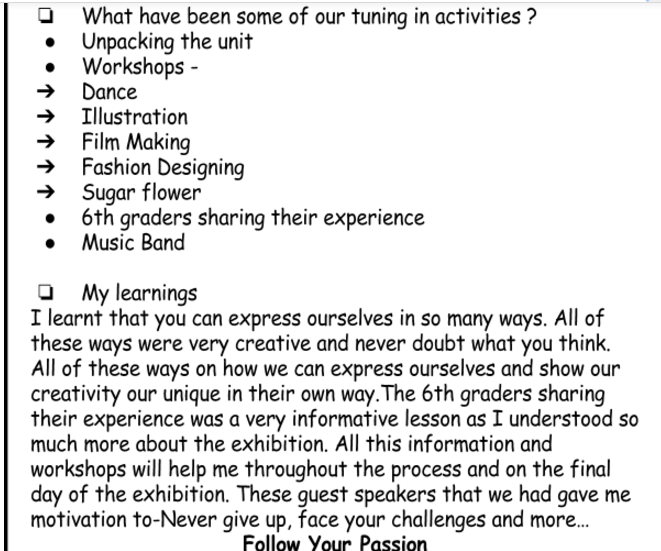 How we express ourselves