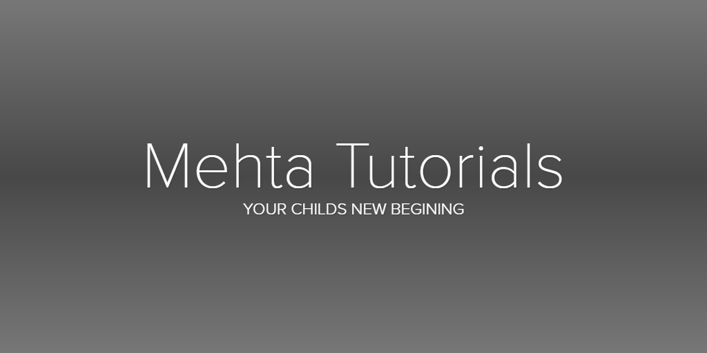 Mehta Tutorials - Trial