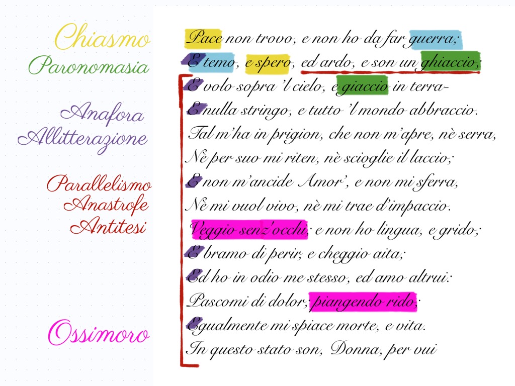 Pace Non Trovo E Non Ho Da Far Guerra Testo Pace non trovo, e non ho da far guerra