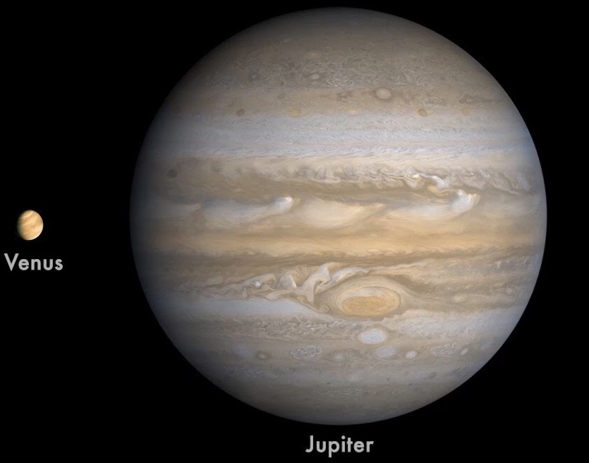 venus and jupiter